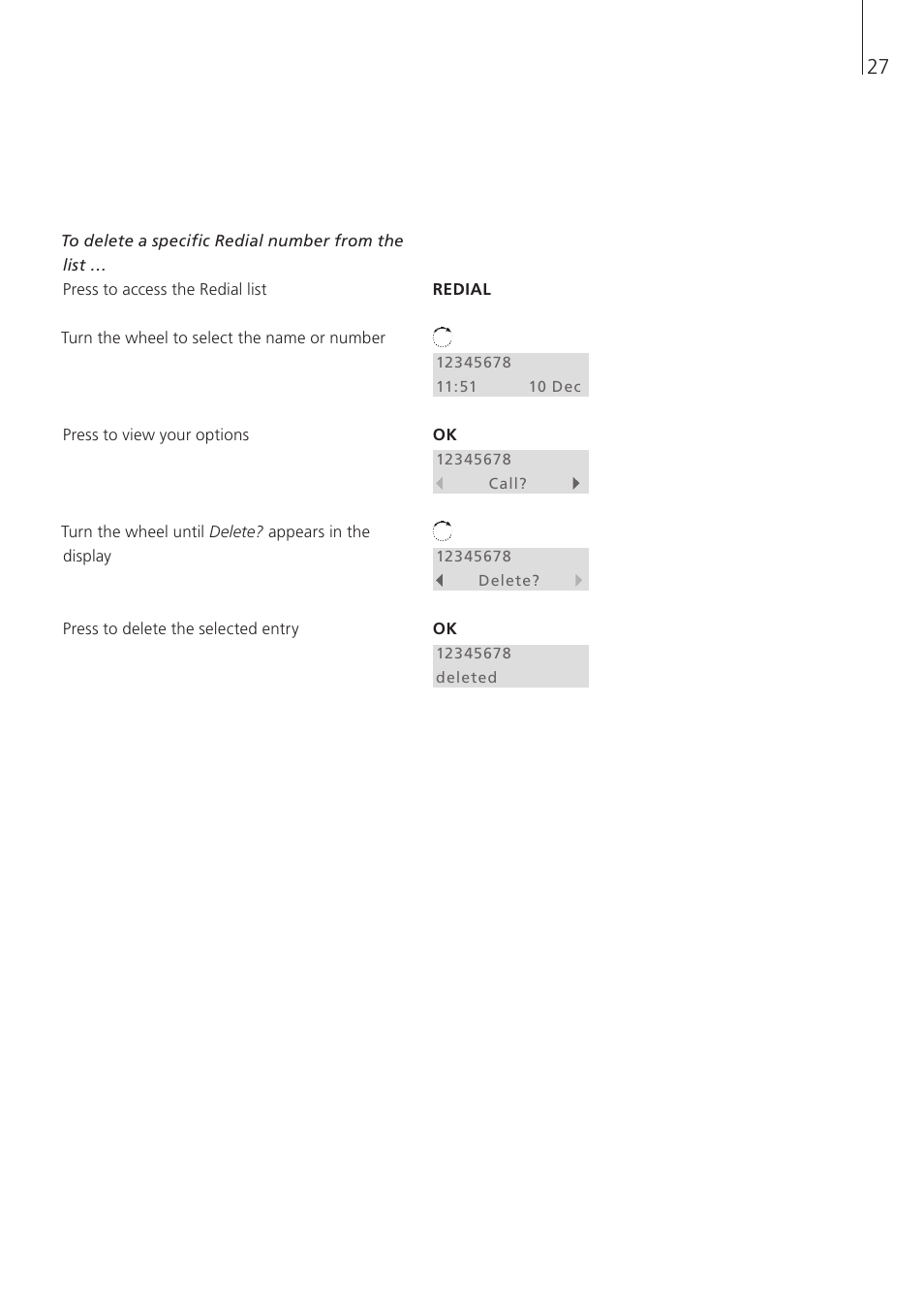 Bang & Olufsen BeoCom 6000 - User Guide User Manual | Page 27 / 56