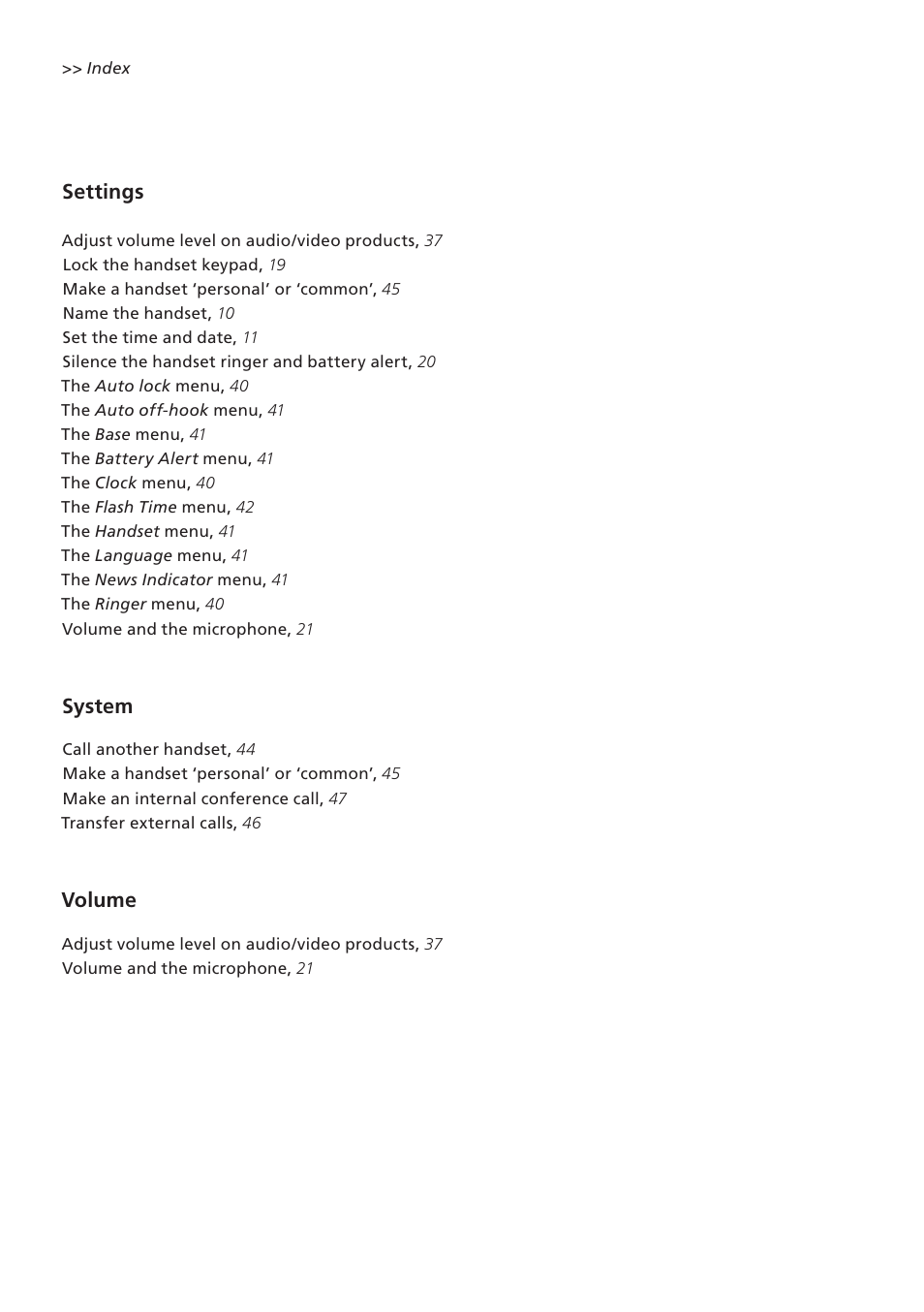 Bang & Olufsen BeoCom 6000 - User Guide User Manual | Page 52 / 56