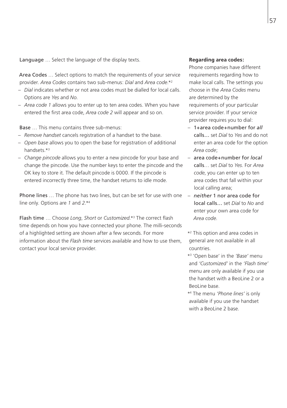 Bang & Olufsen BeoCom 5 - User Guide User Manual | Page 57 / 76