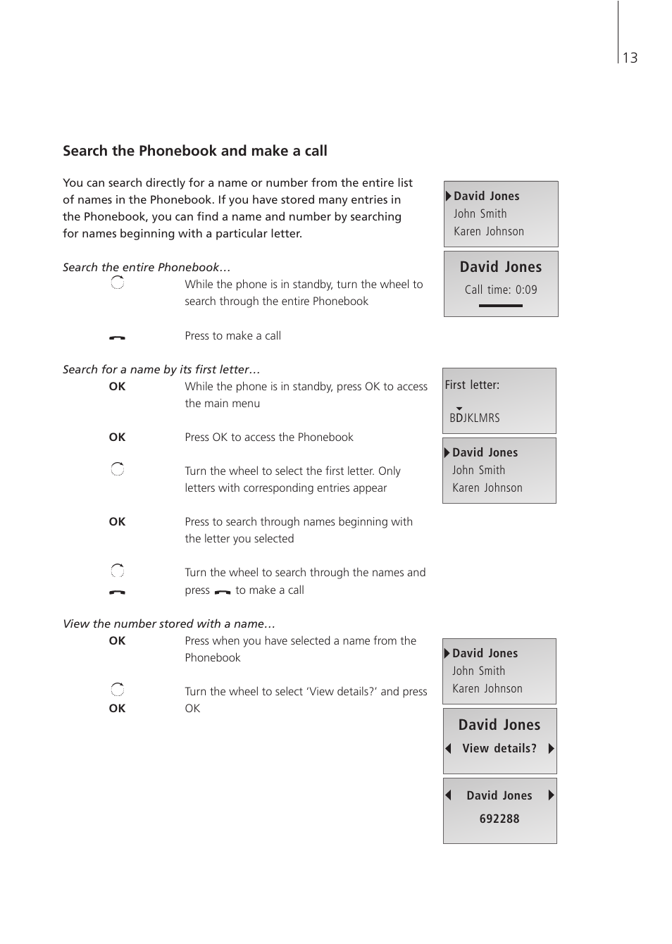 David jones | Bang & Olufsen BeoCom 4 - User Guide User Manual | Page 13 / 32