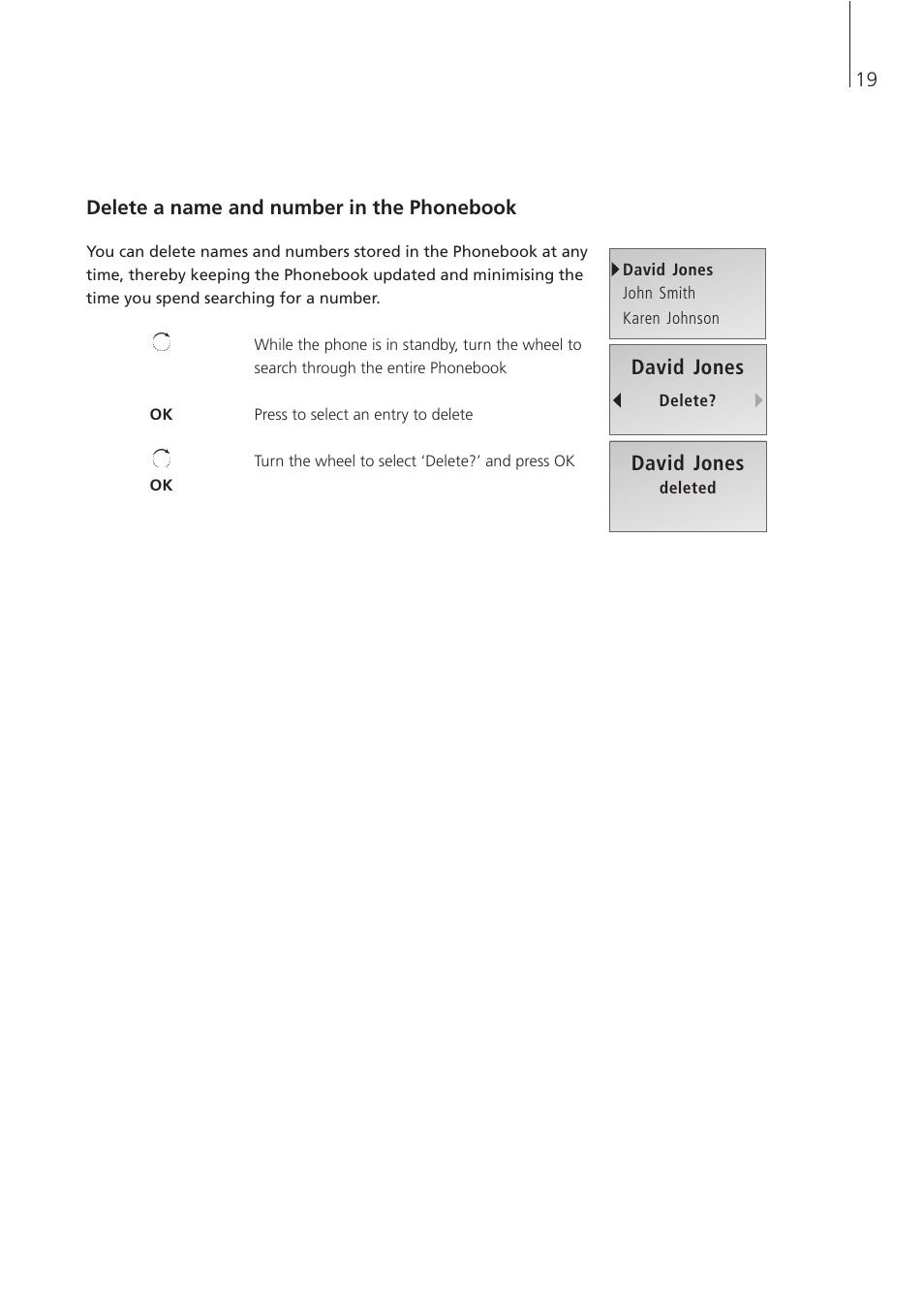 David jones | Bang & Olufsen BeoCom 4 - User Guide User Manual | Page 19 / 32