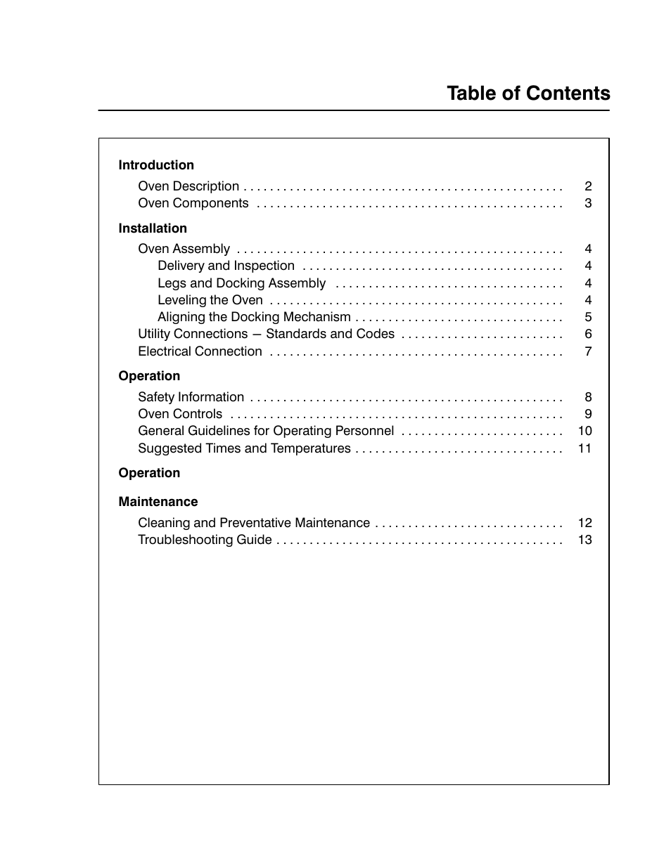 Blodgett RE Series User Manual | Page 5 / 19