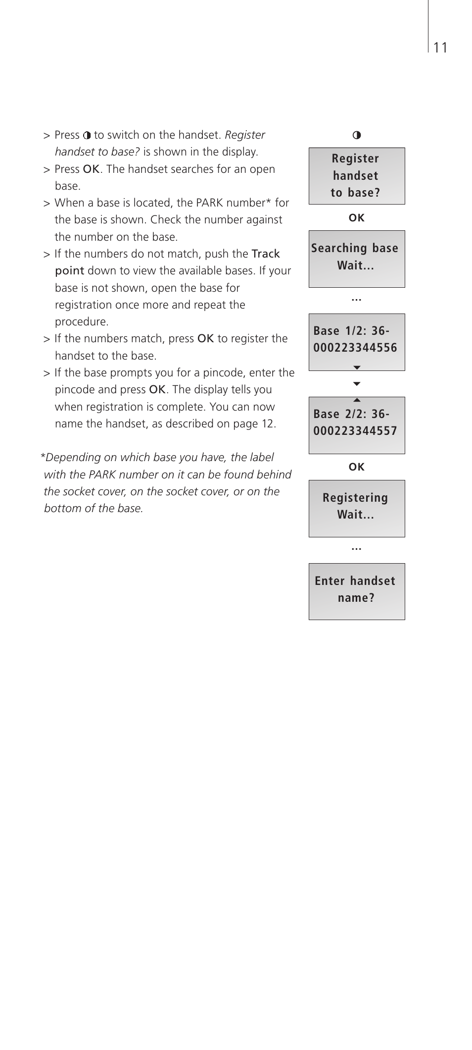 Bang & Olufsen BeoCom 2 - Getting Started User Manual | Page 11 / 20