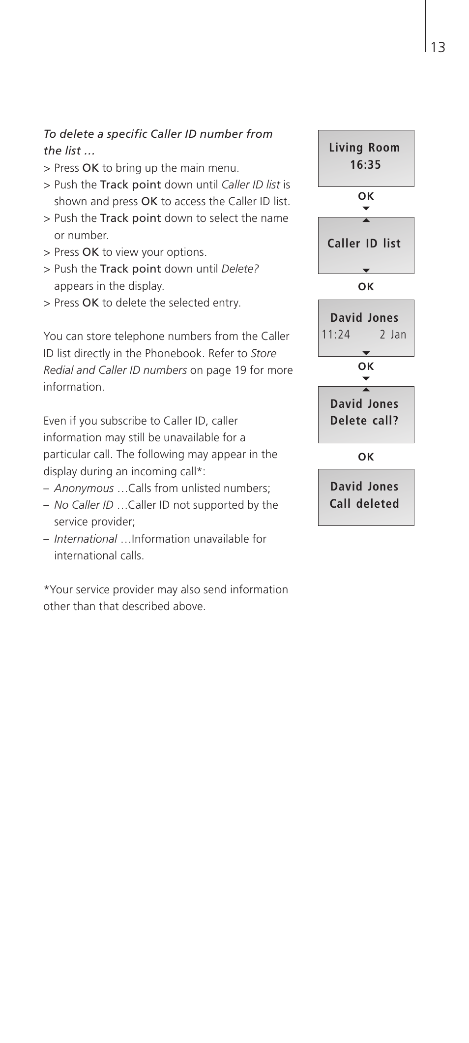 Bang & Olufsen BeoCom 2 - User Guide User Manual | Page 13 / 40