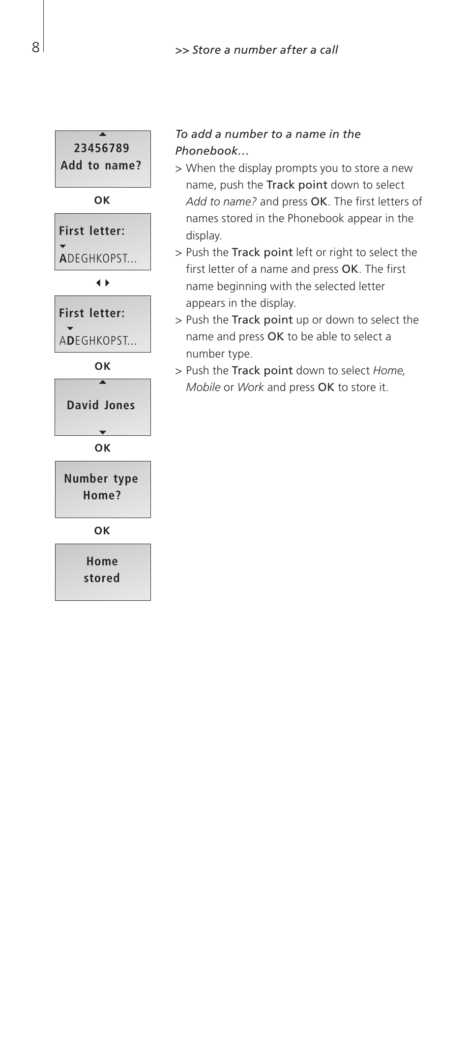 Bang & Olufsen BeoCom 2 - User Guide User Manual | Page 8 / 40