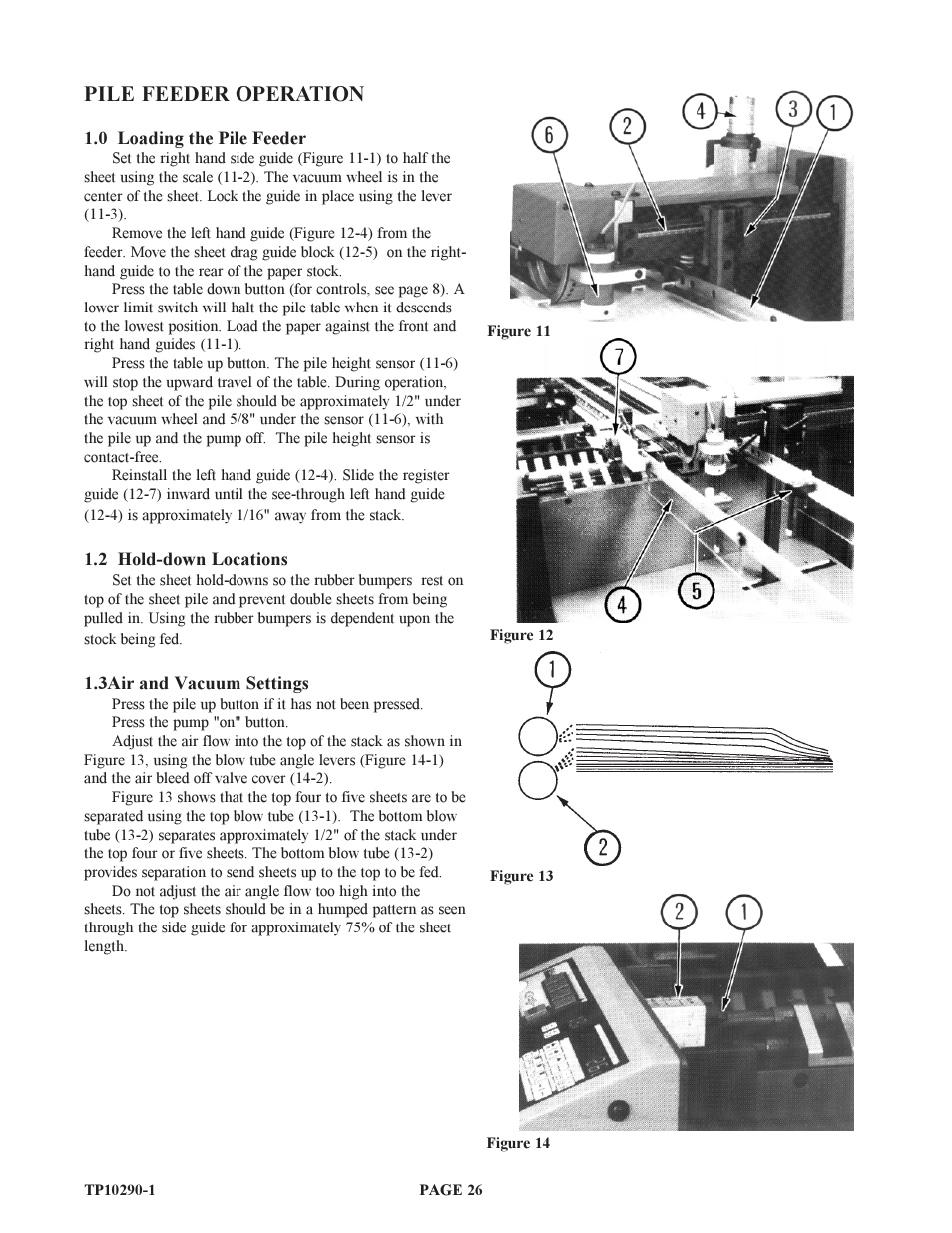 Pile feeder operation | Baumfolder BAUM15: Pile Folder 1st Station (from 1999 thru 2005) User Manual | Page 26 / 50