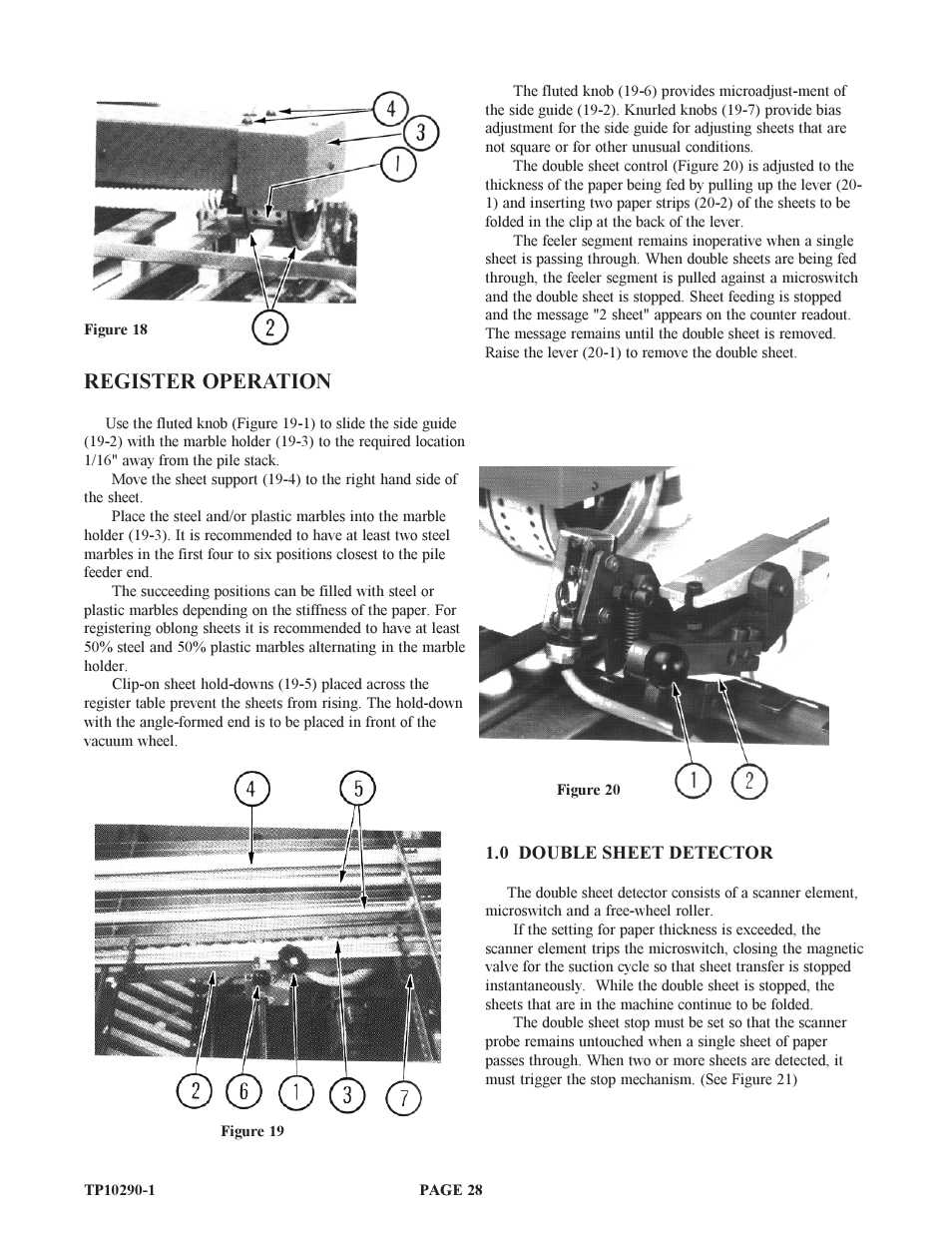 Register operation | Baumfolder BAUM15: Pile Folder 1st Station (from 1999 thru 2005) User Manual | Page 28 / 50