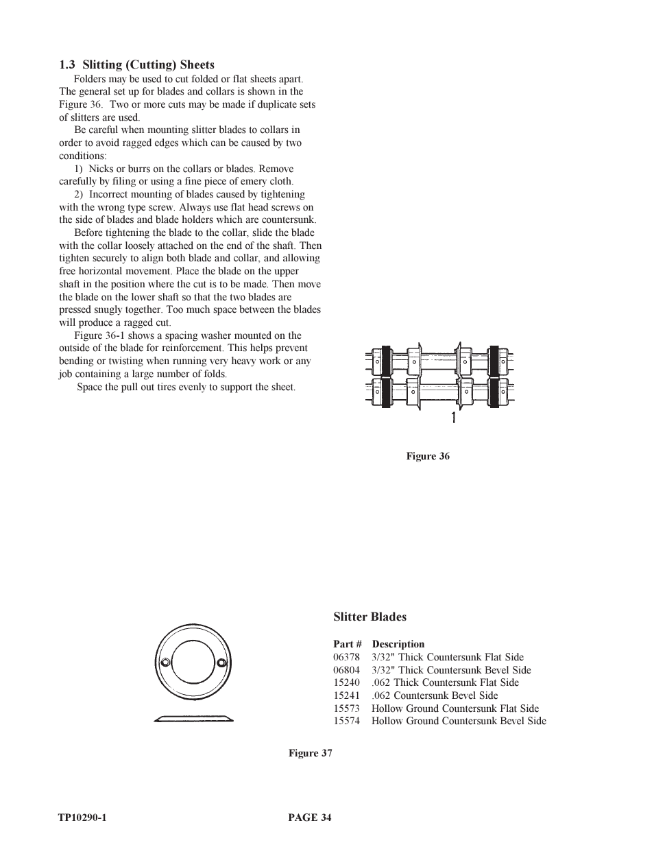 Baumfolder BAUM15: Pile Folder 1st Station (from 1999 thru 2005) User Manual | Page 34 / 50
