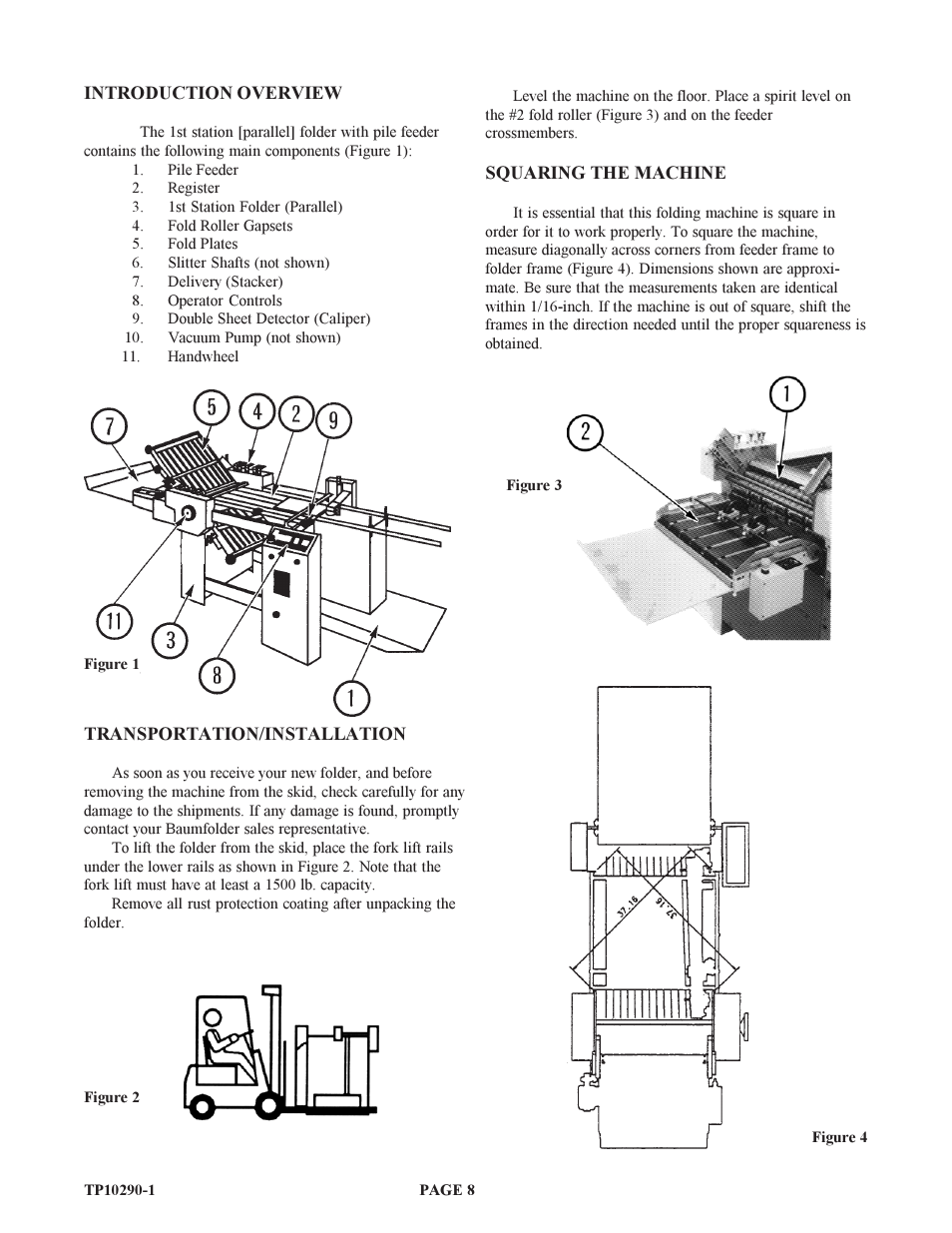 Baumfolder BAUM15: Pile Folder 1st Station (from 1999 thru 2005) User Manual | Page 8 / 50