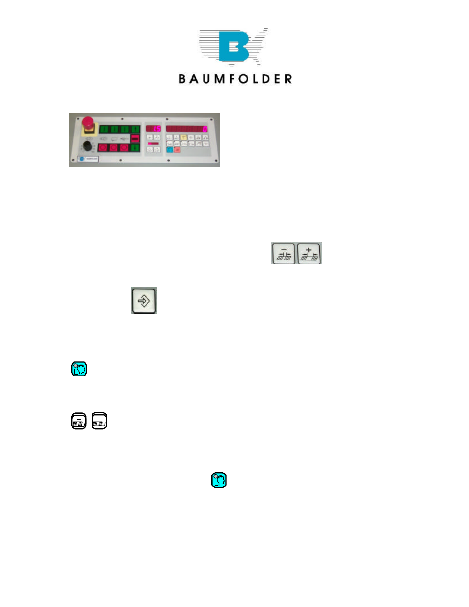 Select easy mode | Baumfolder BAUM20: Control Panel User Manual | Page 5 / 12