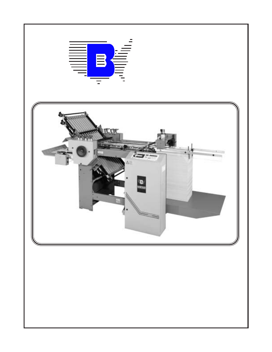 Baumfolder BAUM20: Pile Folder 1st Station (from mid 2006) - Instruction Manual User Manual | 68 pages