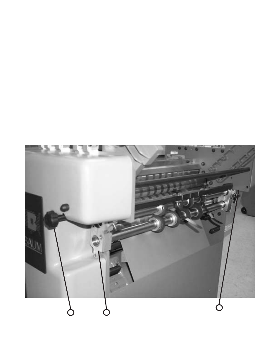 Scoring/slitting/perfing | Baumfolder BAUM20: Pile Folder 1st Station (from mid 2006) - Instruction Manual User Manual | Page 43 / 68