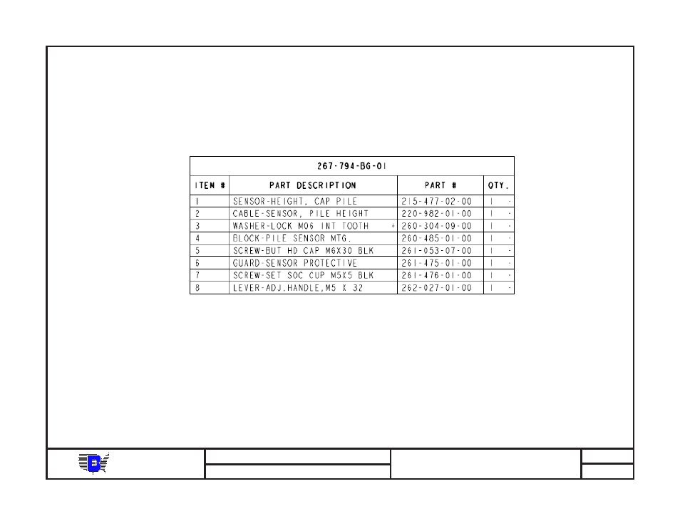 Baum | Baumfolder BAUM20: Pile Folder 1st Station (from mid 2006) - Parts Manual User Manual | Page 116 / 157