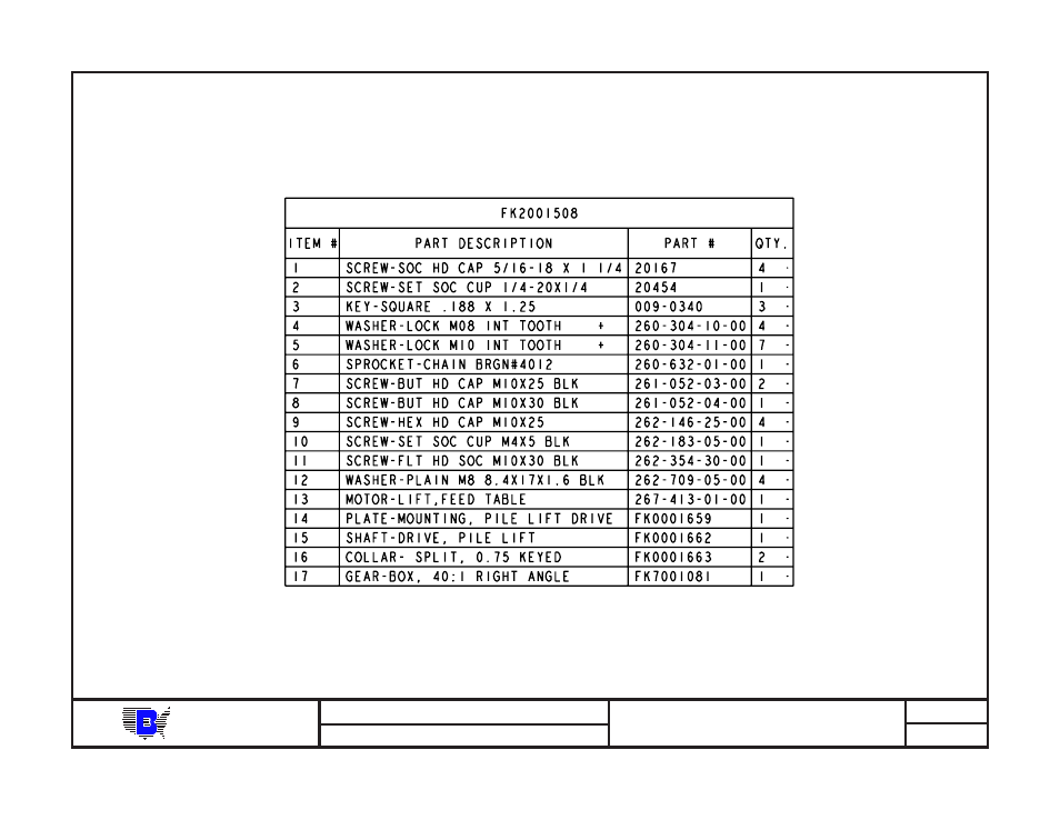 Baum | Baumfolder BAUM20: Pile Folder 1st Station (from mid 2006) - Parts Manual User Manual | Page 133 / 157