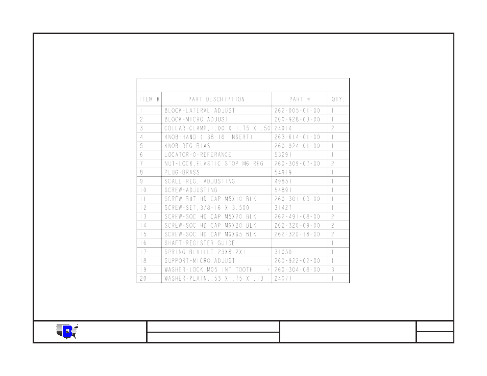 Baum | Baumfolder BAUM20: Pile Folder 1st Station (from mid 2006) - Parts Manual User Manual | Page 157 / 157