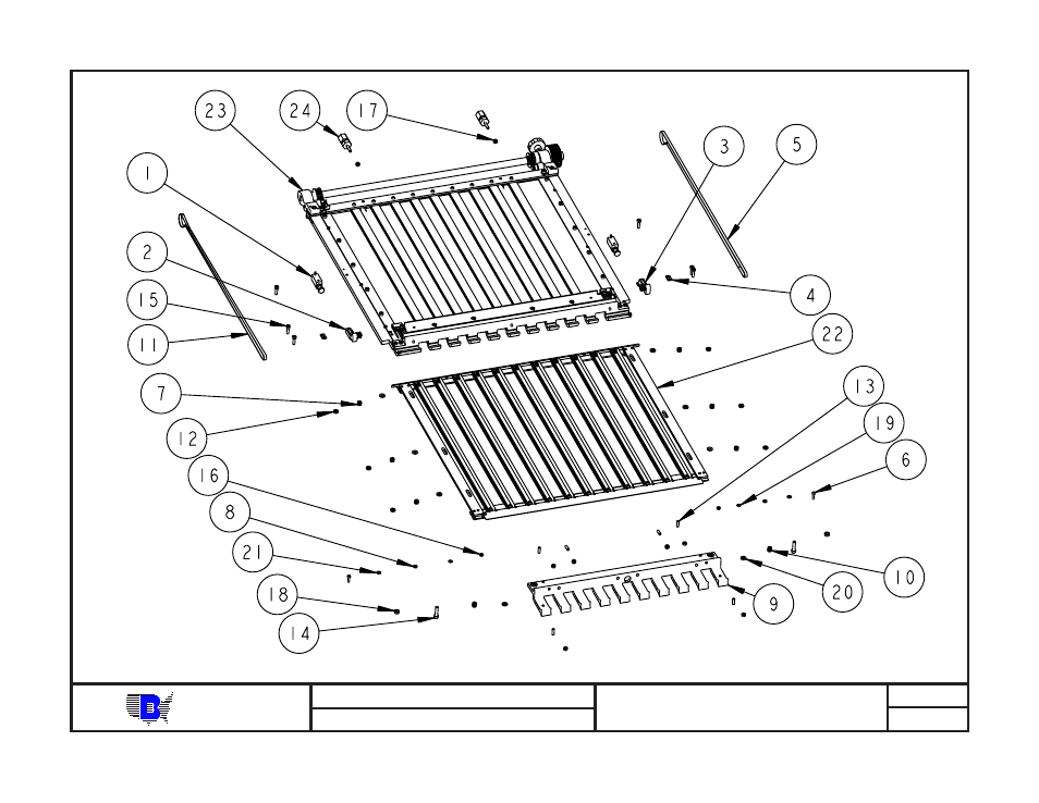 Baum | Baumfolder BAUM20: Pile Folder 1st Station (from mid 2006) - Parts Manual User Manual | Page 22 / 157