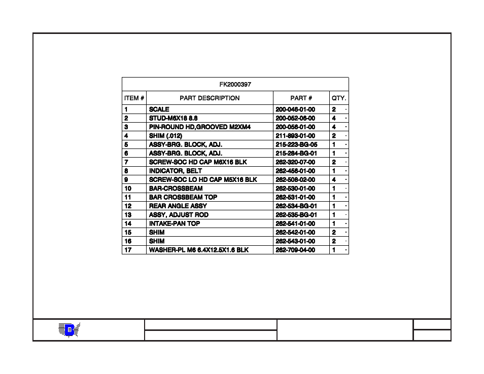 Baum | Baumfolder BAUM20: Pile Folder 1st Station (from mid 2006) - Parts Manual User Manual | Page 45 / 157