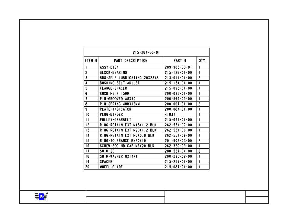 Baum | Baumfolder BAUM20: Pile Folder 1st Station (from mid 2006) - Parts Manual User Manual | Page 63 / 157