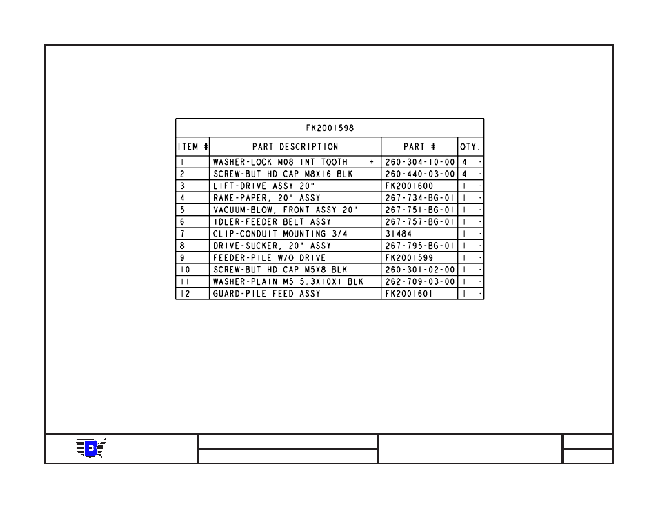 Baum | Baumfolder BAUM20: Pile Folder 1st Station (from mid 2006) - Parts Manual User Manual | Page 80 / 157