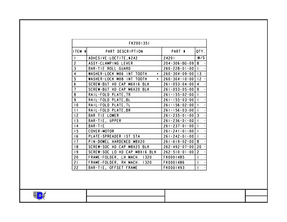 Baum | Baumfolder BAUM20: Pile Folder 1st Station (from mid 2006) - Parts Manual User Manual | Page 10 / 79
