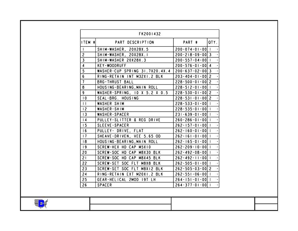 Baum | Baumfolder BAUM20: Pile Folder 1st Station (from mid 2006) - Parts Manual User Manual | Page 21 / 79