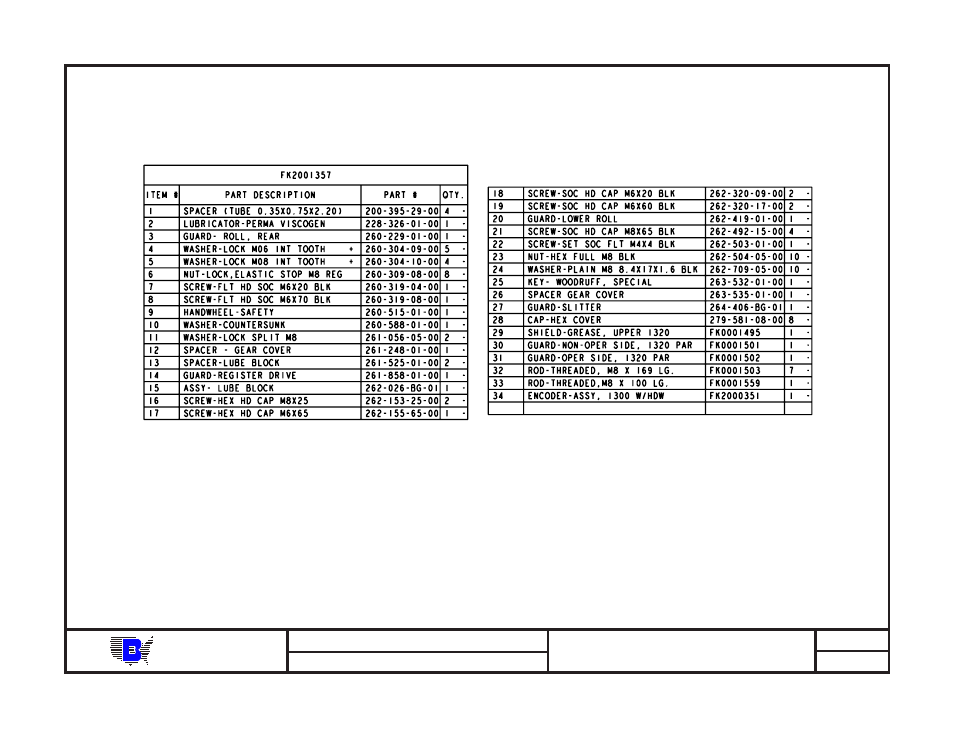 Baum | Baumfolder BAUM20: Pile Folder 1st Station (from mid 2006) - Parts Manual User Manual | Page 38 / 79