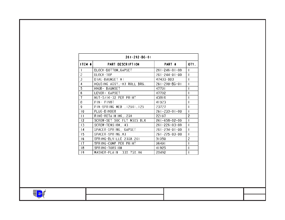 Baum | Baumfolder BAUM20: Pile Folder 1st Station (from mid 2006) - Parts Manual User Manual | Page 53 / 79