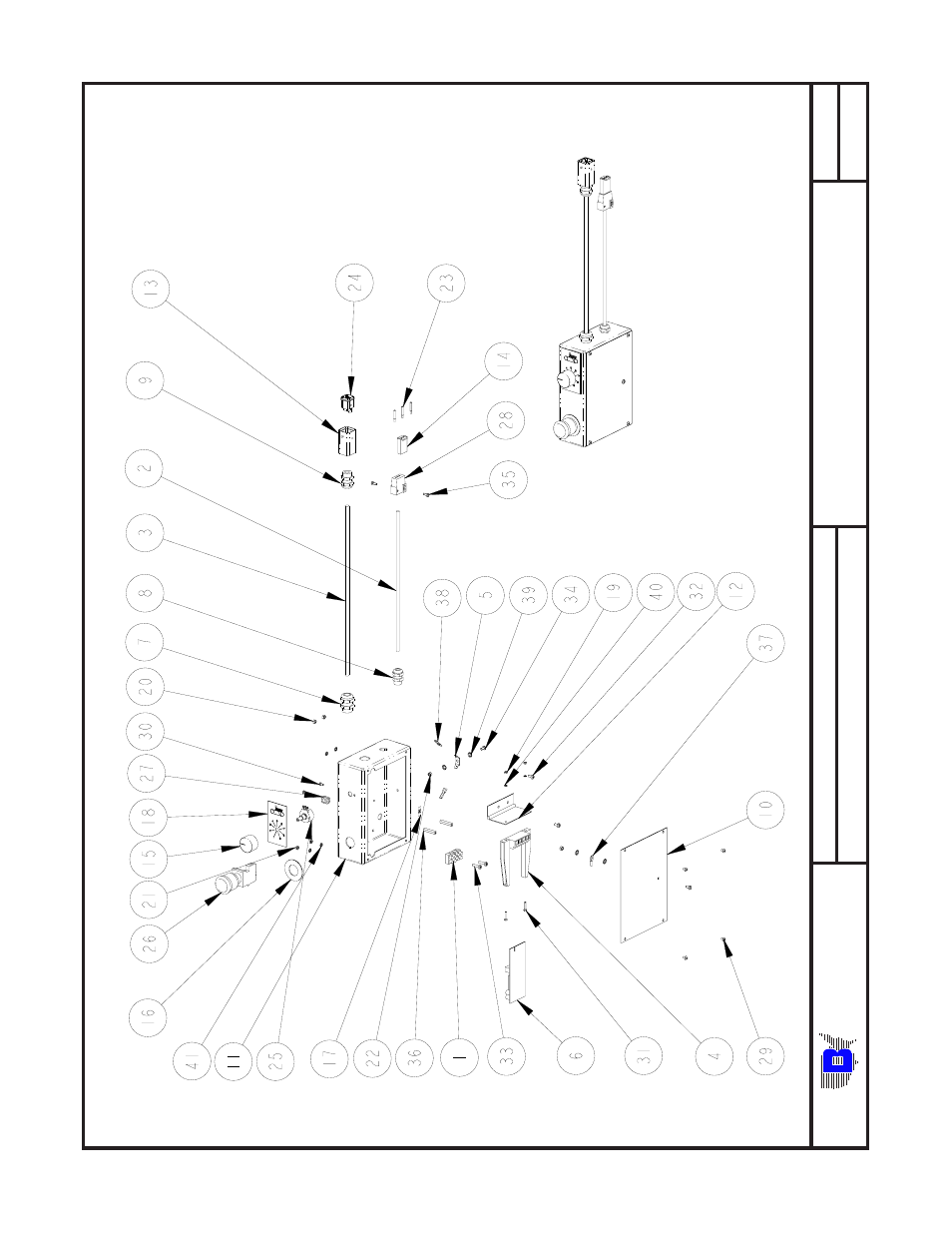 Ba u m | Baumfolder BAUM20: Pile Folder 1st Station (from mid 2006) - Parts Manual User Manual | Page 62 / 79