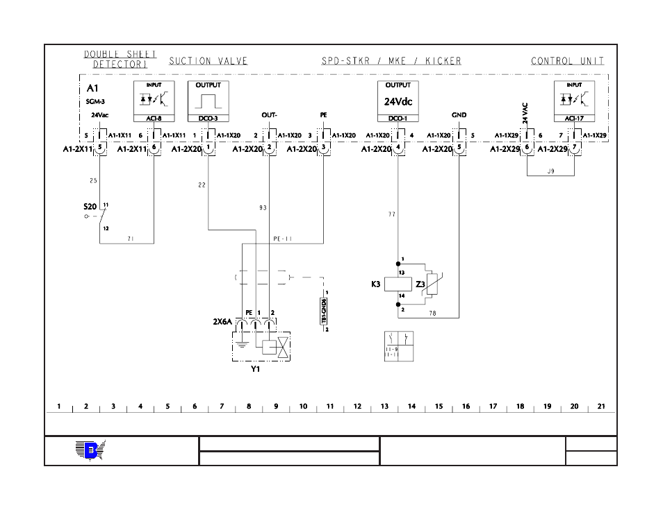 Baum | Baumfolder BAUM20: Pile Folder 1st Station (from mid 2006) - Parts Manual User Manual | Page 58 / 81