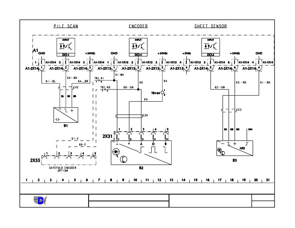 Baum | Baumfolder BAUM20: Pile Folder 1st Station (from mid 2006) - Parts Manual User Manual | Page 62 / 81