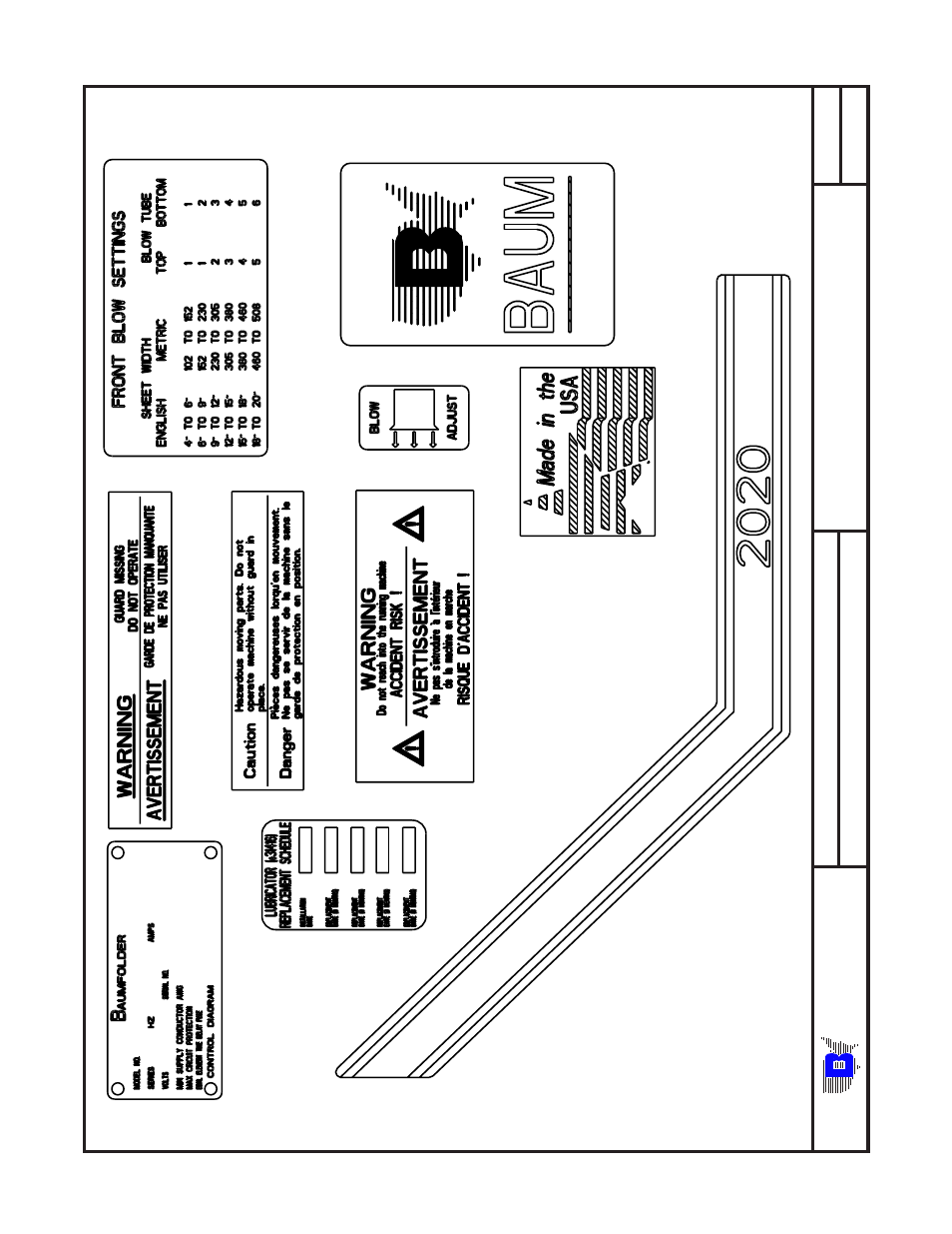 Various, Ba u m | Baumfolder BAUM20: Pile Folder 1st Station (from mid 2006) - Parts Manual User Manual | Page 79 / 81