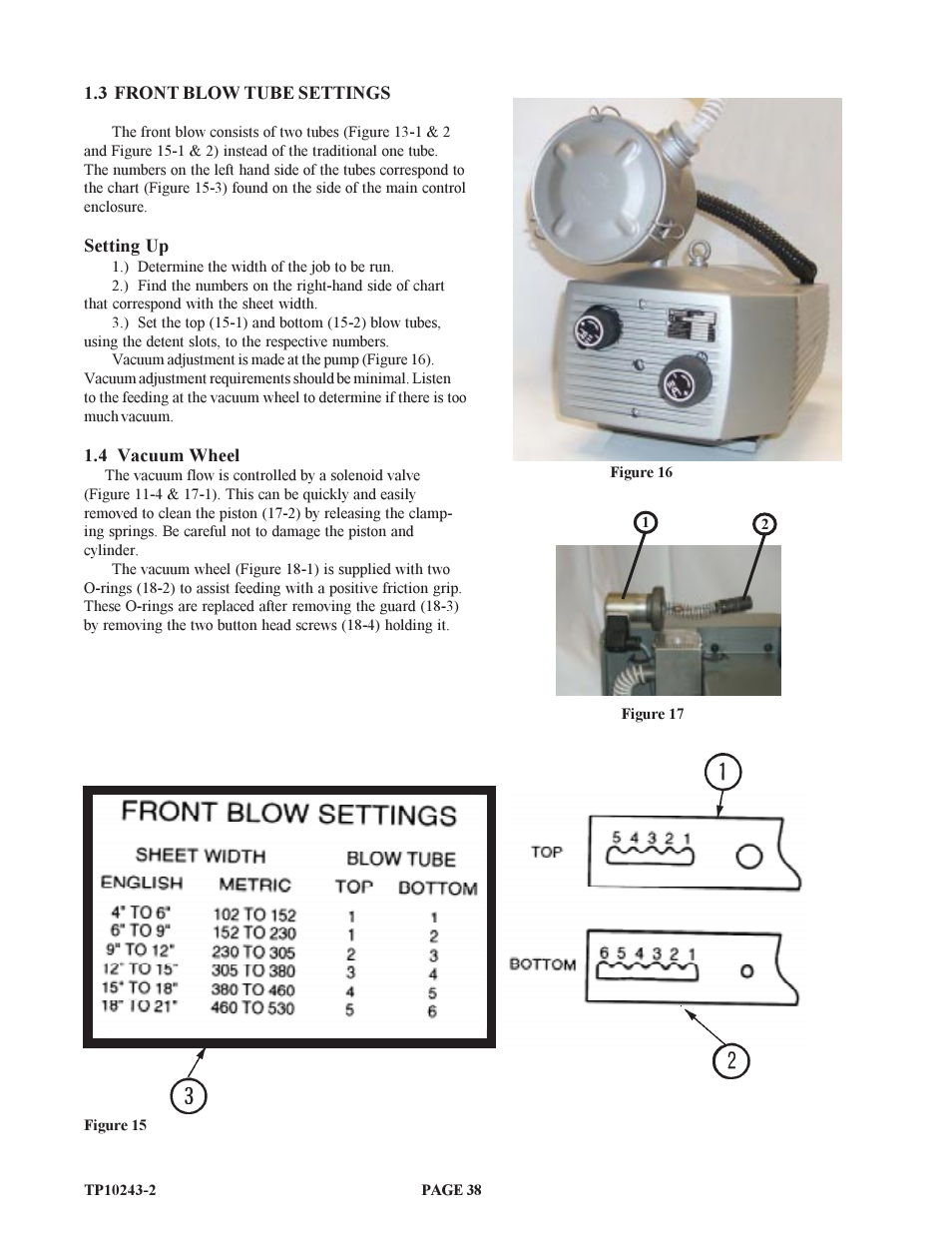 Baumfolder BAUM20: Pile Folder 1st Station (from 2002 thru 2004) User Manual | Page 38 / 68