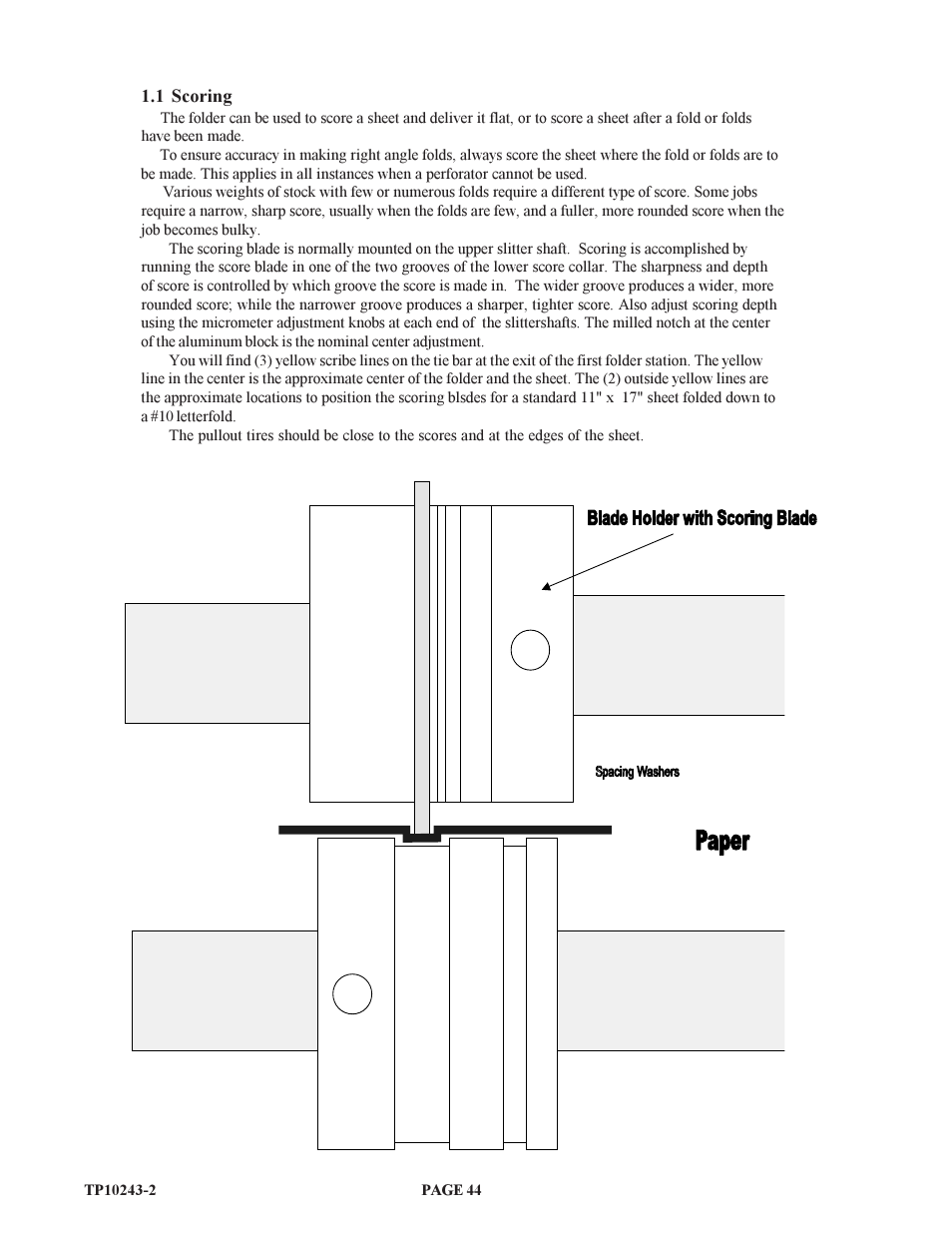 Baumfolder BAUM20: Pile Folder 1st Station (from 2002 thru 2004) User Manual | Page 44 / 68