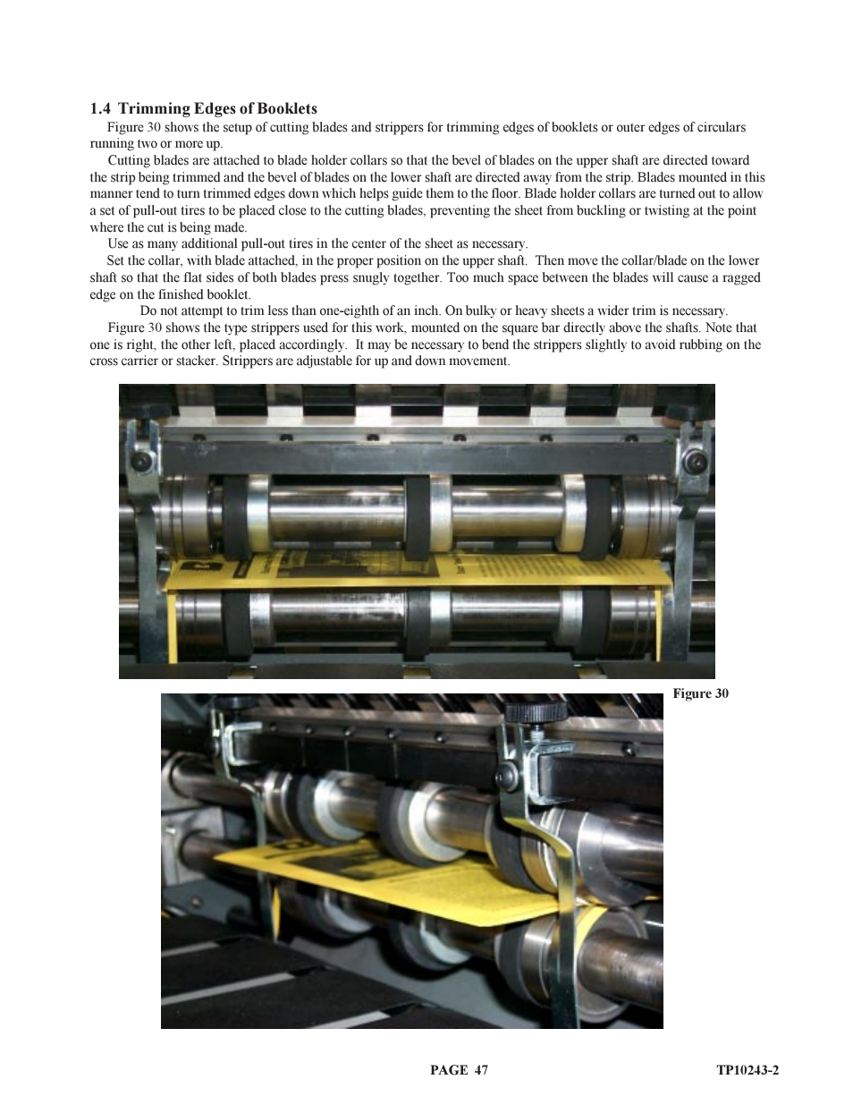 Baumfolder BAUM20: Pile Folder 1st Station (from 2002 thru 2004) User Manual | Page 47 / 68