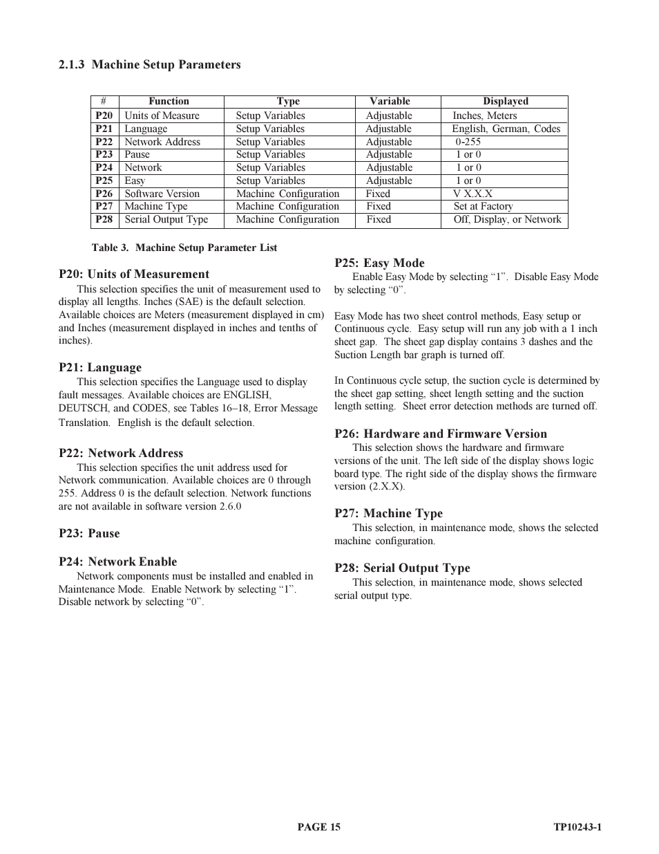 Baumfolder BAUM20: Pile Folder 1st Station (from 1999 thru 2001) User Manual | Page 15 / 50