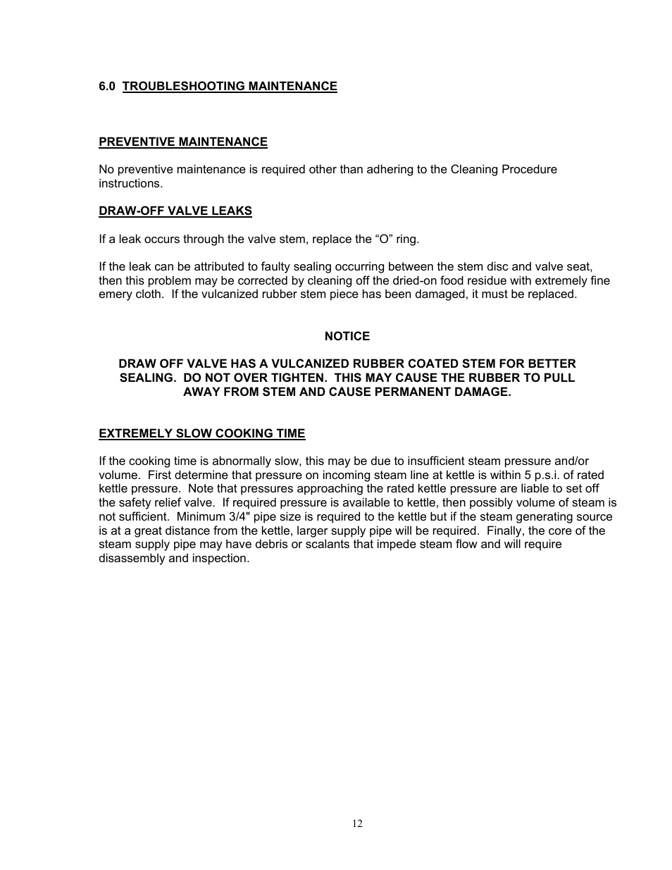 Blodgett KPS-DS Series User Manual | Page 12 / 13