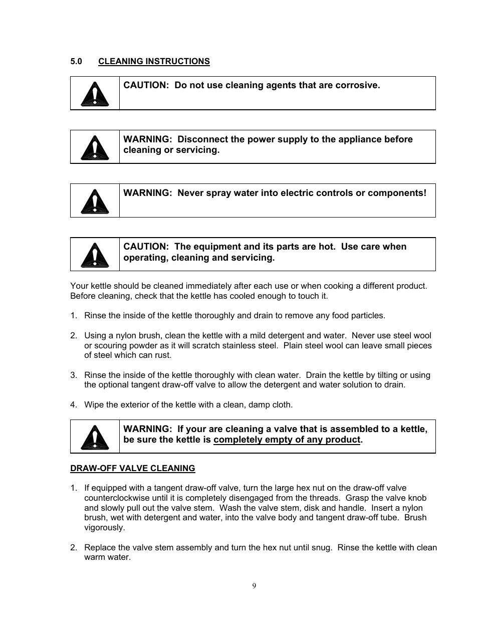 Blodgett KPS-DS Series User Manual | Page 9 / 13