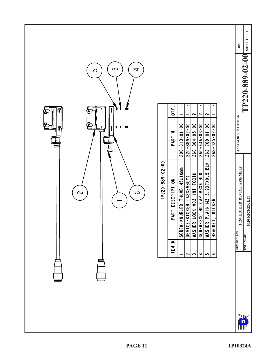 Baumfolder BAUM20: 20 Kicker Assembly Installation User Manual | Page 11 / 15
