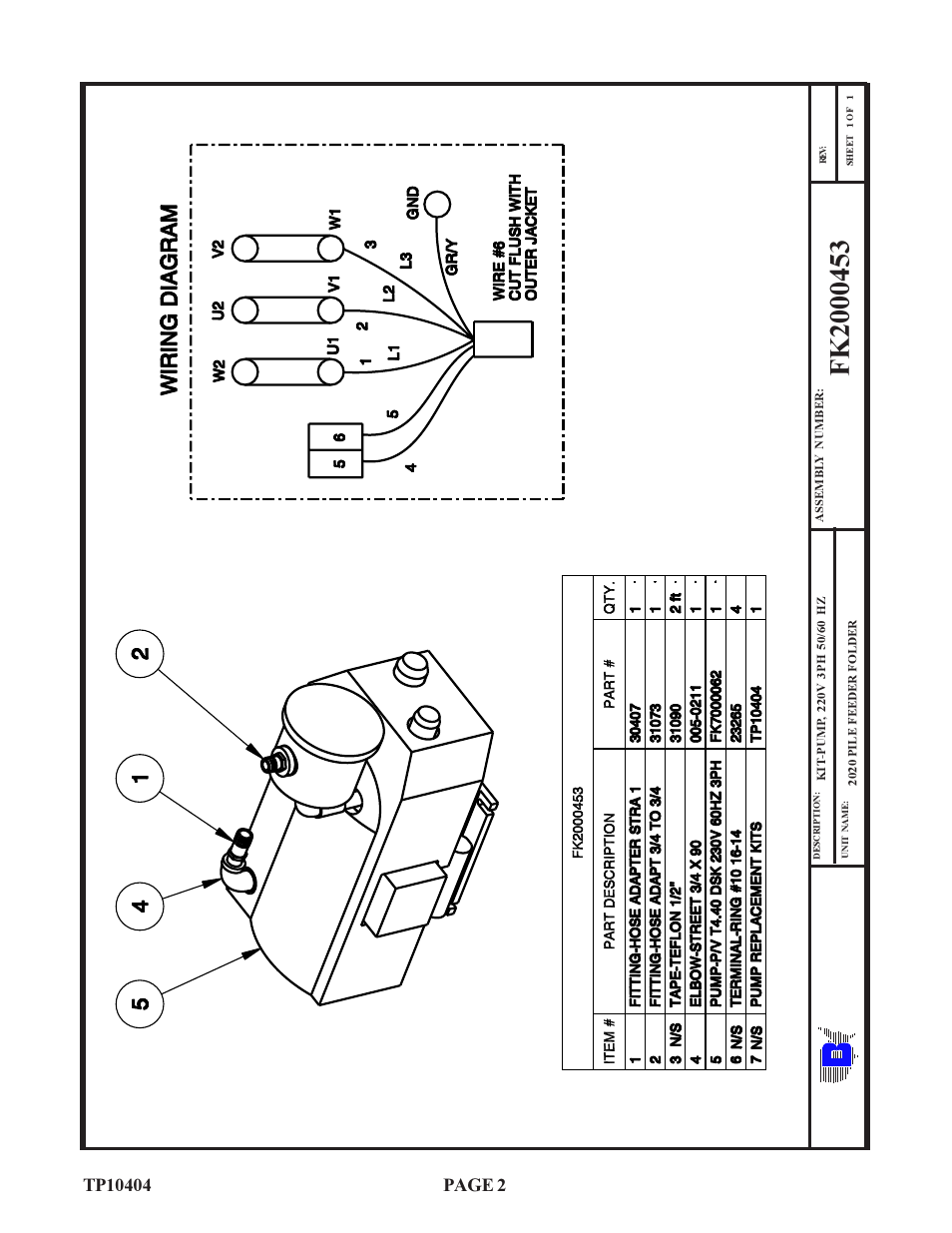Ba u m | Baumfolder BAUM20: 1300 series Pump Replacement Manual User Manual | Page 2 / 11
