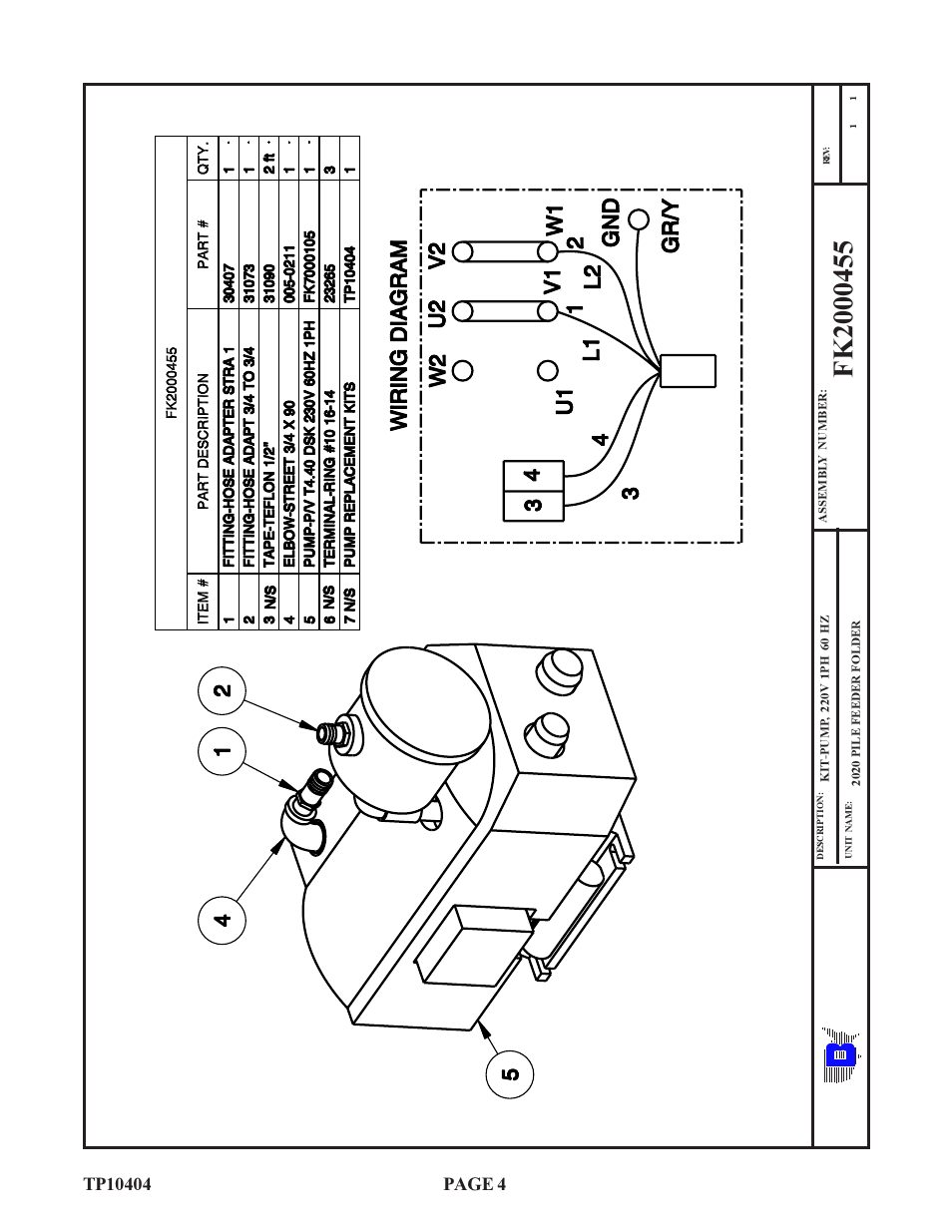 Ba u m | Baumfolder BAUM20: 1300 series Pump Replacement Manual User Manual | Page 4 / 11