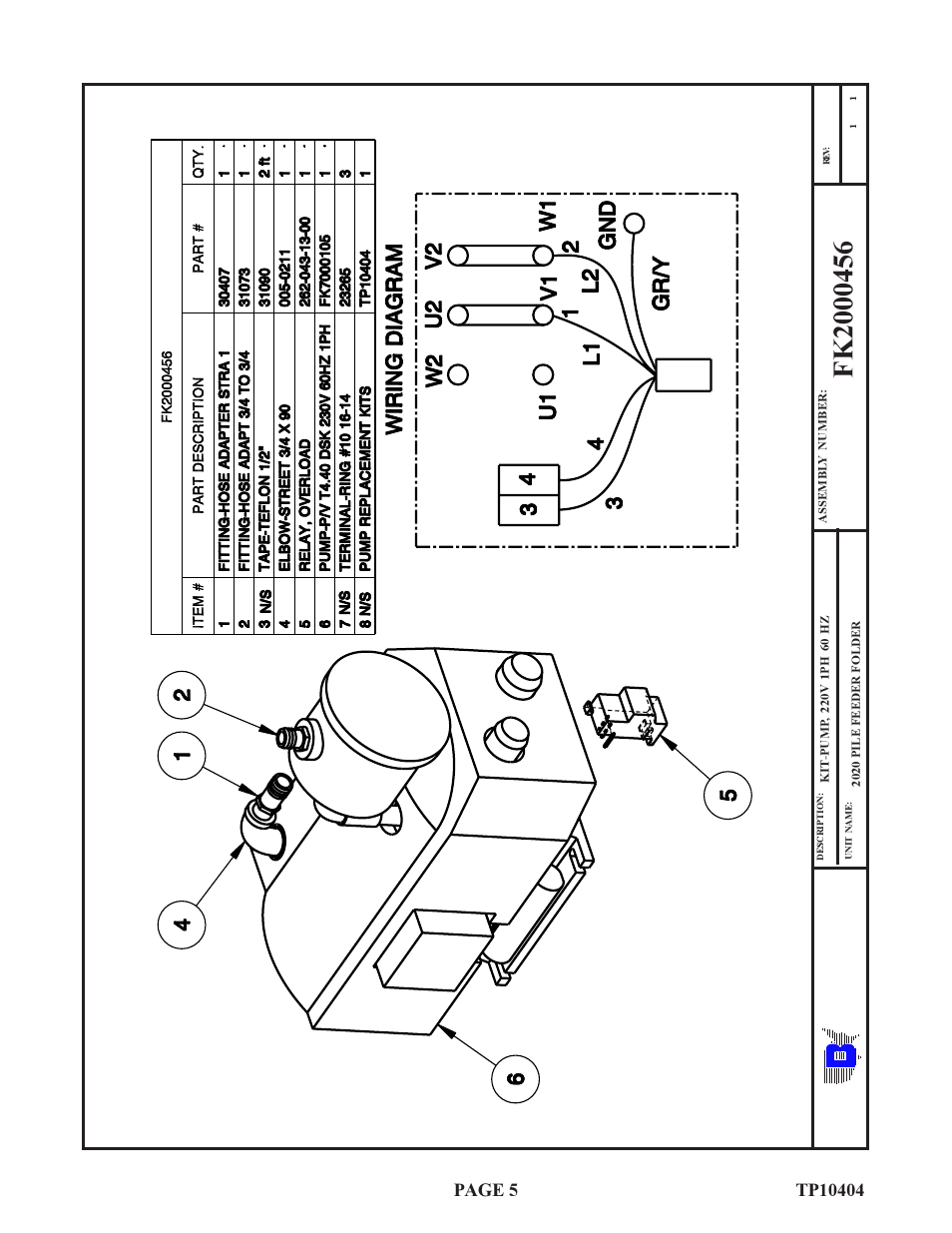Ba u m | Baumfolder BAUM20: 1300 series Pump Replacement Manual User Manual | Page 5 / 11