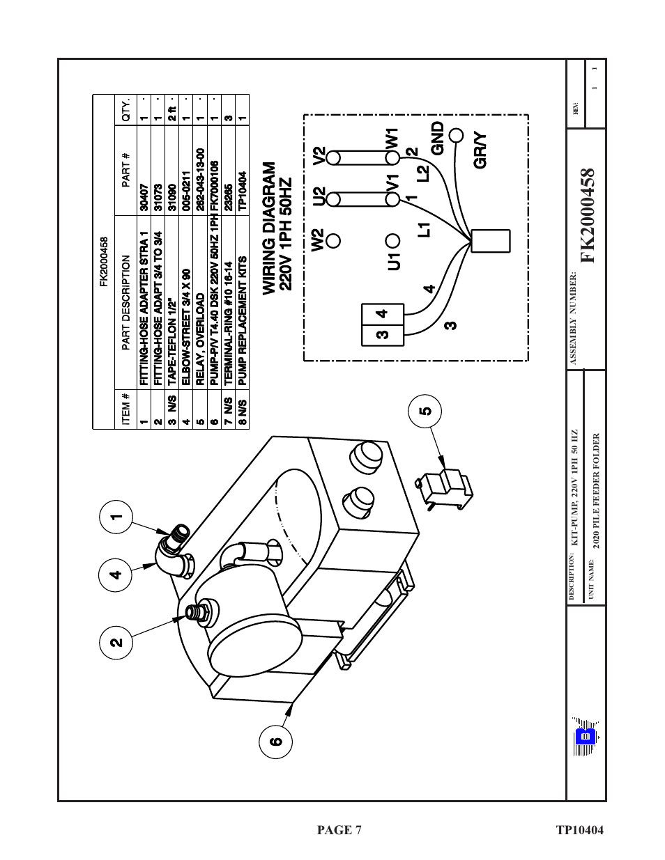 Ba u m | Baumfolder BAUM20: 1300 series Pump Replacement Manual User Manual | Page 7 / 11