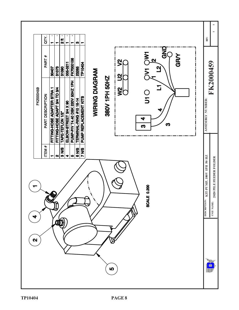 Ba u m | Baumfolder BAUM20: 1300 series Pump Replacement Manual User Manual | Page 8 / 11