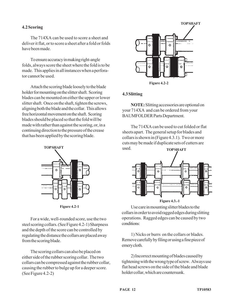 Baumfolder 714XA User Manual | Page 15 / 49