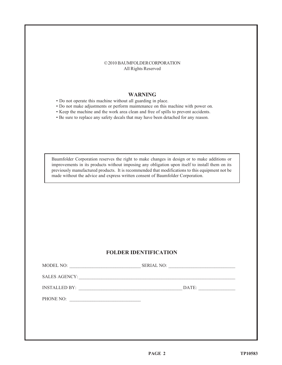 Tp10583c_english_p2-13 | Baumfolder 714XA User Manual | Page 2 / 49