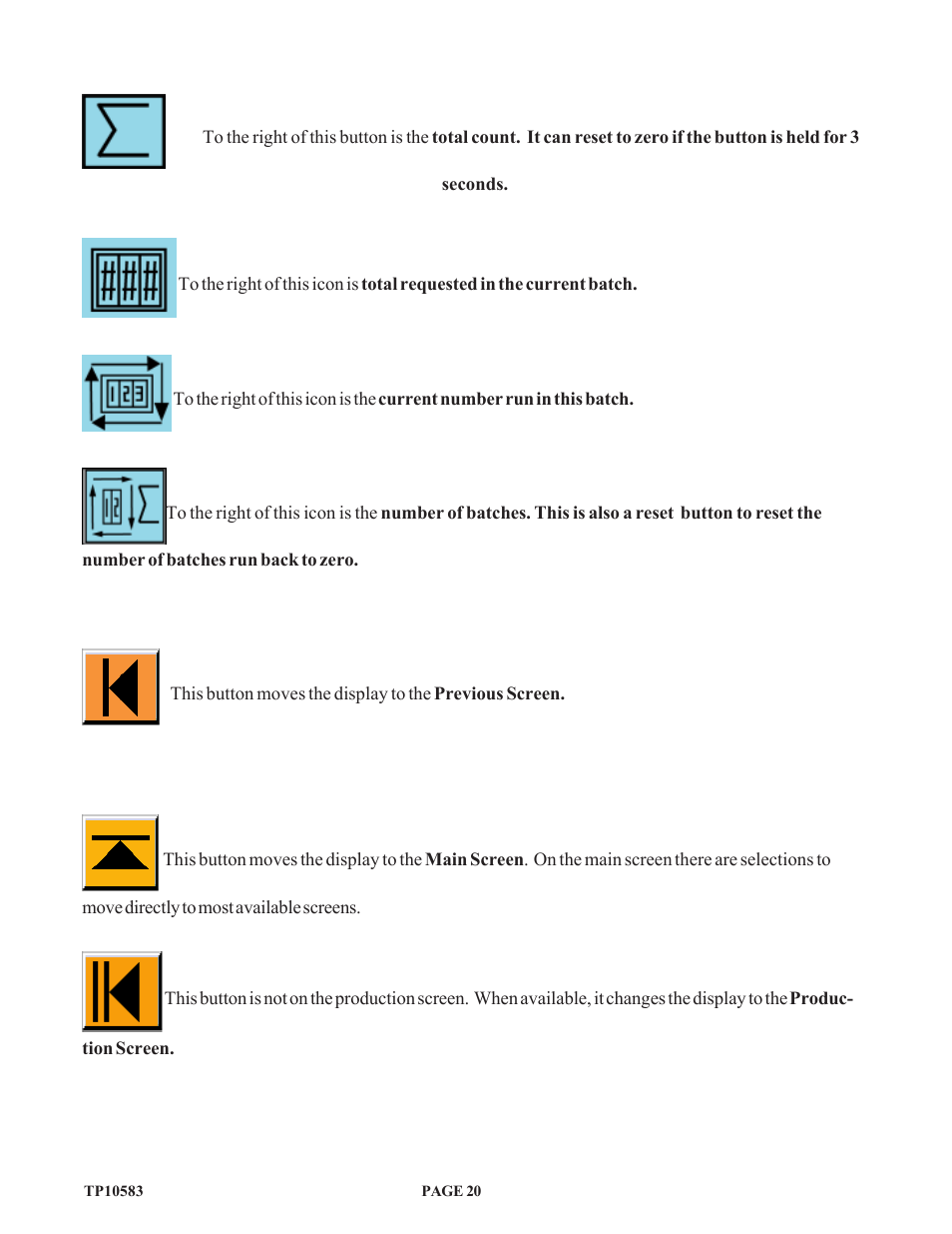 Main screen | Baumfolder 714XA User Manual | Page 23 / 49