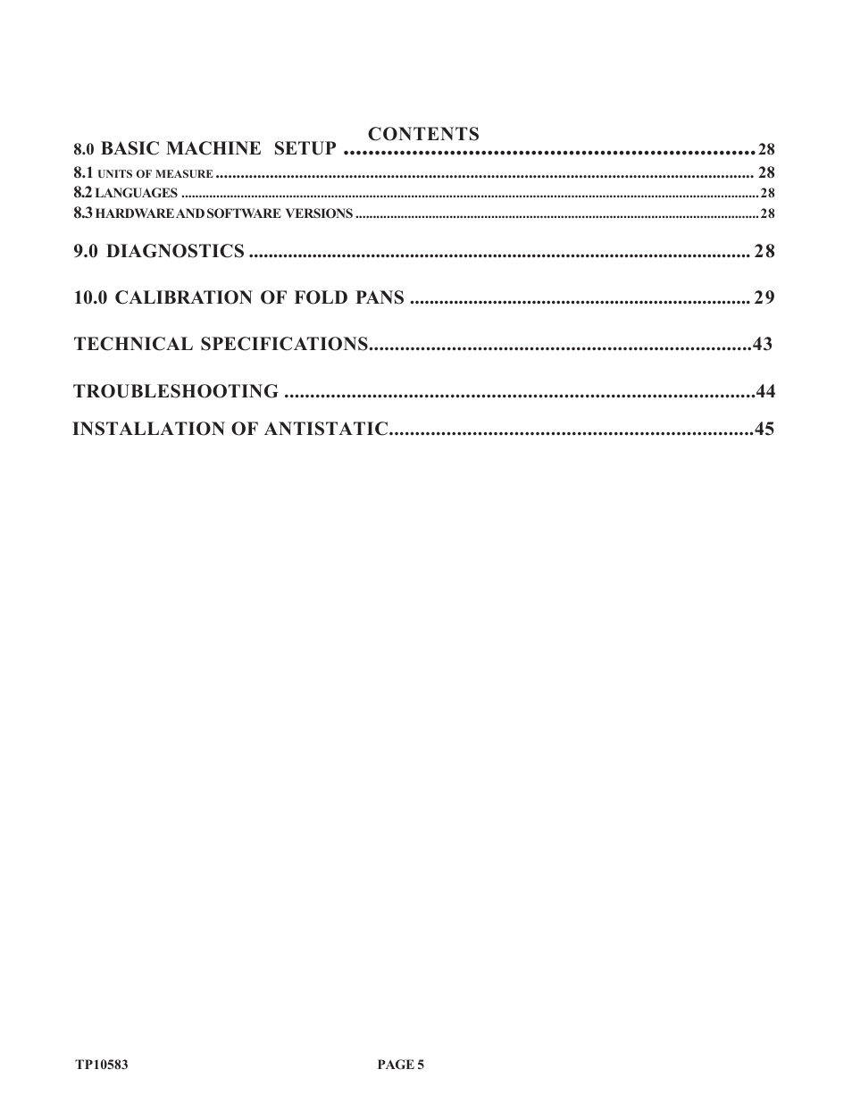Baumfolder 714XA User Manual | Page 5 / 49