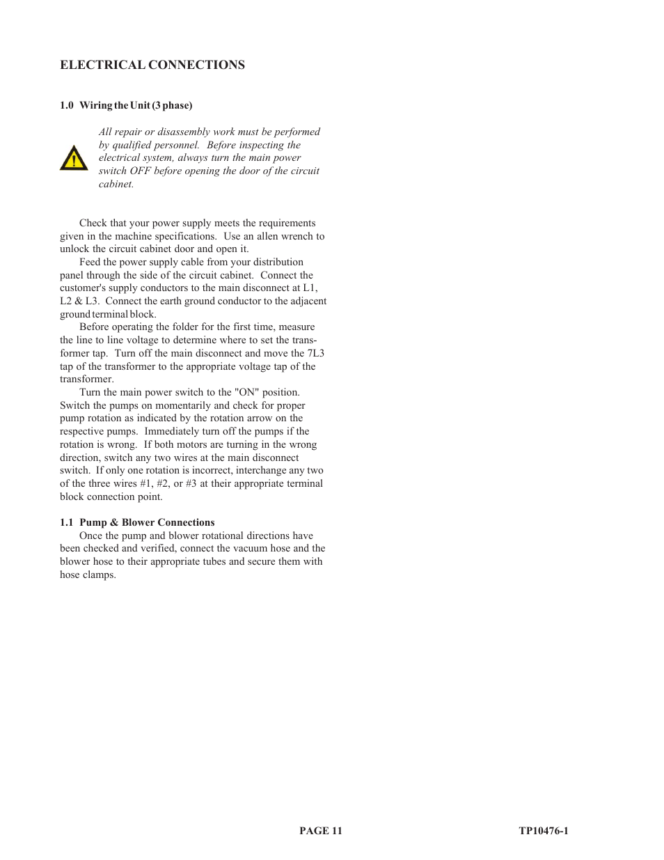 Baumfolder BAUM 26_30: Folder 1st Station Contfeed User Manual | Page 11 / 46