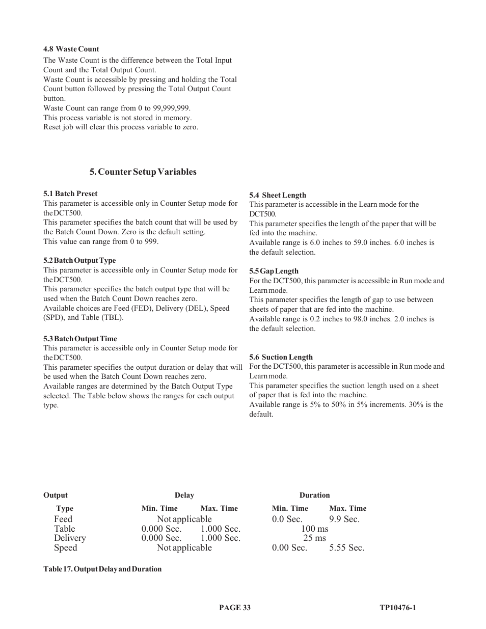 Baumfolder BAUM 26_30: Folder 1st Station Contfeed User Manual | Page 33 / 46