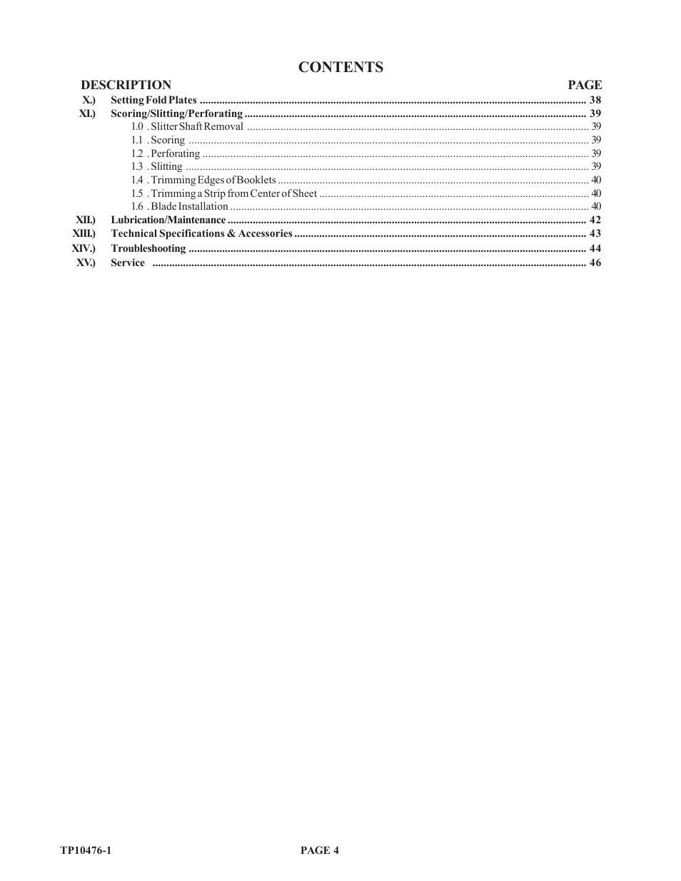 Baumfolder BAUM 26_30: Folder 1st Station Contfeed User Manual | Page 4 / 46